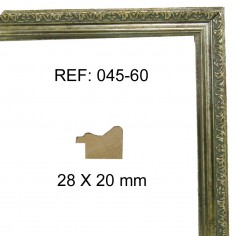 Moldura plata 28x20 mm