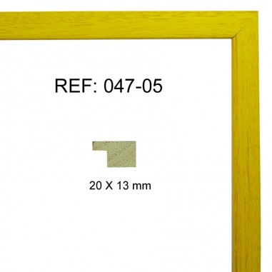 Yellow moulding 20x13 mm