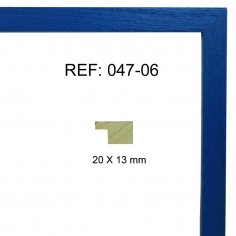 Blue moulding 20x13 mm