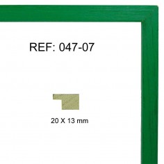 Green moulding 20x13 mm