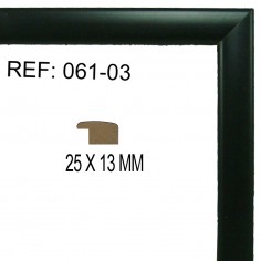 Moldura Negra 25x13 mm