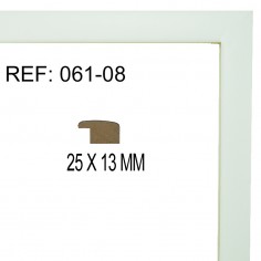 Moldura Blanca 25x13 mm