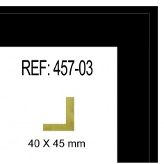 Black moulding 40x45 mm