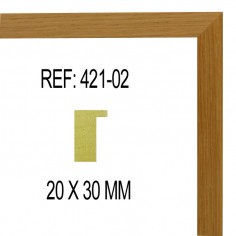 Natural wood moulding 20x30 mm