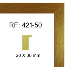 Gold wood moulding 20x30 mm