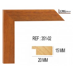 Honey wood moulding 32x15 mm