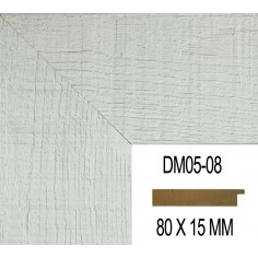 Espejo de pared con moldura de madera modelo DM05 2