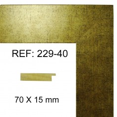 Wall mirror Gold with wood... 2