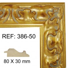 Wall mirror Gold with wood... 2