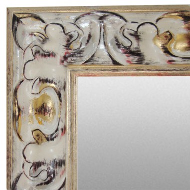 Wall mirror Gold and Silver with wood...