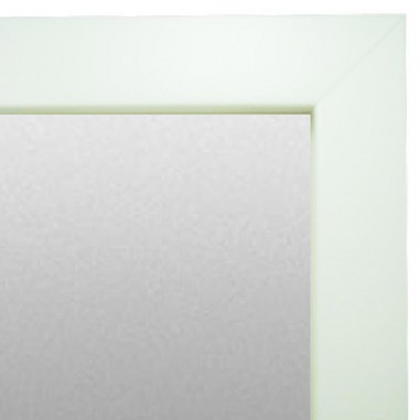 Wall mirror White with wood trim...