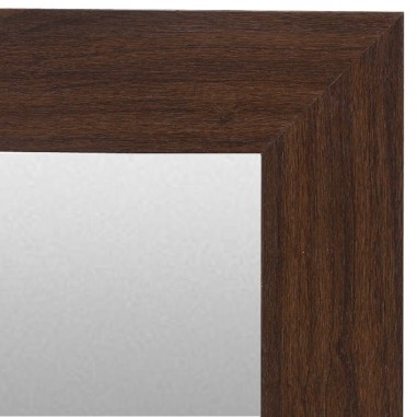 Wall mirror Walnut with wood trim...