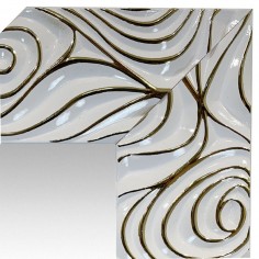 Wall mirror White and Gold...
