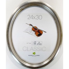 Oval Silver photo frame