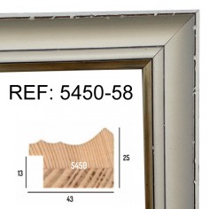 White and Gold wood...