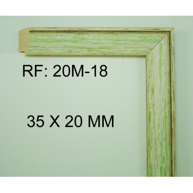 Moldura Decape Verde de 35 x20 mm