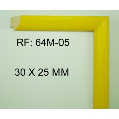 Moldura Amarilla 30x25 mm