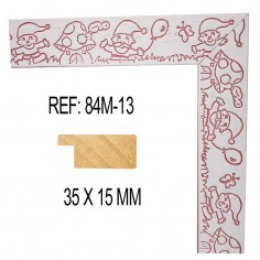 Pink moulding 30x13 mm