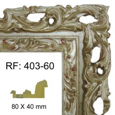 Moldura Plata 80x40 mm
