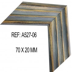 Moldura Azul Decape 70x20 mm