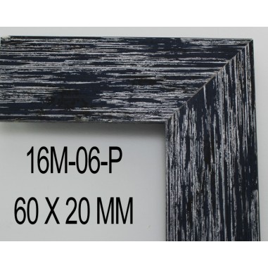 Blue Stripes Silver moulding 90x20 mm