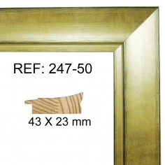 Gold moulding 32x15 mm