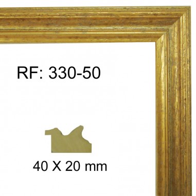 Moldura Oro 40 x 20 mm