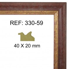 Gold and Red moulding 40 x...