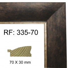 Moldura Plata Vieja 70 x 30 mm