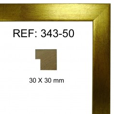 Gold moulding 30 x 30 mm