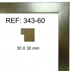 Moldura Plata 30 x 30 mm