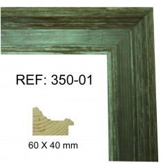 Walnut moulding 60 x 40 mm