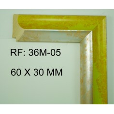 Yellow and Silver moulding...