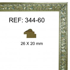 Moldura Plata de 25 x 20 mm