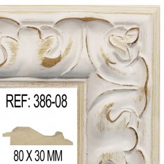 Moldura Blanco 80 x 25 mm