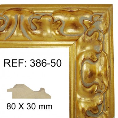 Gold moulding 80 x 25 mm