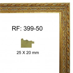 Moldura Oro 25 x 20 mm
