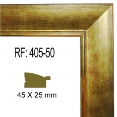 Gold moulding 45 x 25 mm