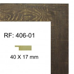 Moldura Nogal  40 x 17 mm