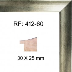 Moldura Plata 30 x 25 mm