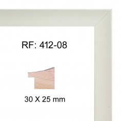 White moulding 30 x 25 mm