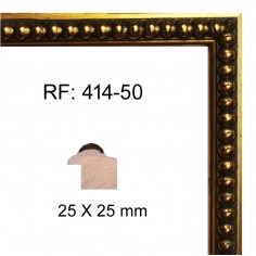 Gold moulding 25 x 25 mm