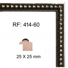 Moldura Plata 25 x 25 mm