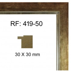 Gold moulding 30 x 30 mm