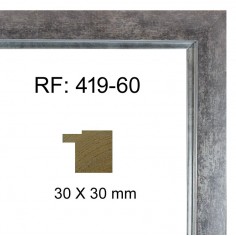 Moldura Plata de 30 x 30 mm
