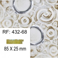 White and Silver moulding...