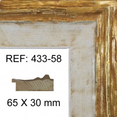 White and Gold moulding 65...