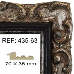 Silver and Black moulding...