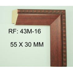 Moldura Caoba de 55 x 30 mm
