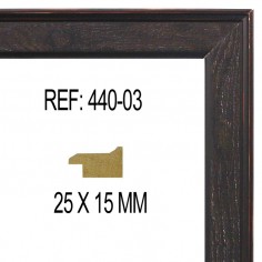 Black moulding 30 x 15 mm